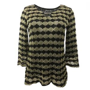 JM Collection Keyhole‎ Neck Knit Top